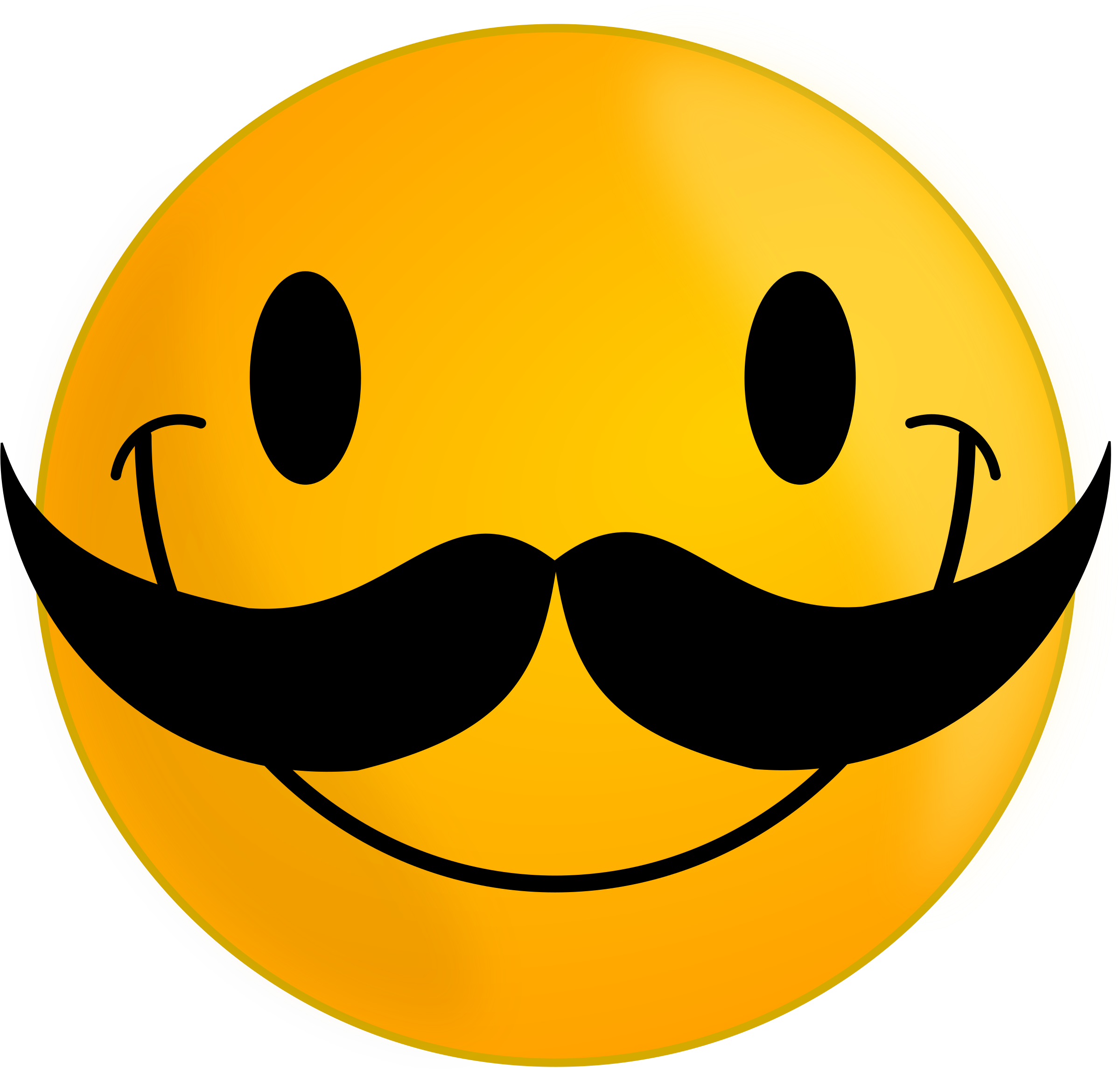 smiley mustache